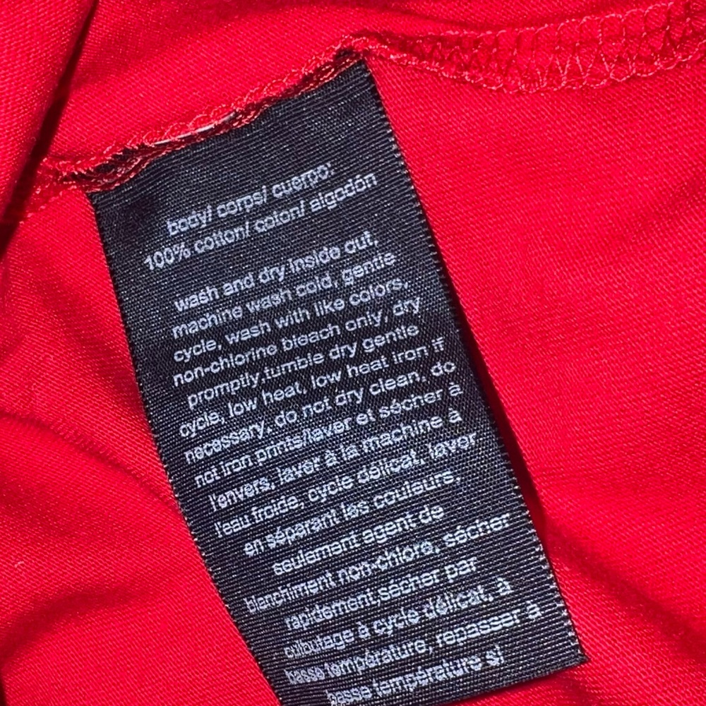 Tommy Hilfiger Red Tee SMALL - Picture 4 of 4